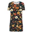 thumbnail image 6 of Tnhcen Women's Cooling Nightwear Set Short Sleeve Button Detail Round Neck Blouse Shorts Pajamas Home Clothes Set S-3XL, 6 of 6