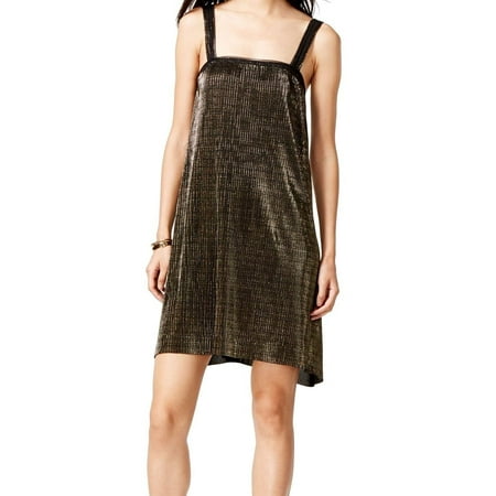 Metallic Shift Dress - Rachel Rachel Roy NEW Black Gold Womens Small S Metallic Shift Dress