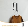 thumbnail image 3 of unbranded 2Ud Colgadores Ajustables De Cubículo Negro Para Puerta Con Tornillo Reforzado Para Ropa Y Accesorios, 3 of 8