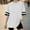 White, variant on ZOYOEN Girls Oversized T Shirts- Fashion Short Sleeve Casual Soft Color Block Kids Summer Tops Tees Black Size 4-14