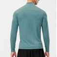 thumbnail image 4 of XUNKUSGA Men's Shirts Quarter Zip Shirts for Men Casual Long Sleeve Running Pullover Tops Slim Fit Lightweight Outdoor Sweatshirt for Hiking Workout Running Golf S-2XL Green, 4 of 7