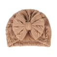 thumbnail image 3 of 5PCS Baby Girl Toddlers Breathable Cotton Hat Newborn Knotted Hat Cute Donut Soft Turban Bow Knot Cap, 3 of 6