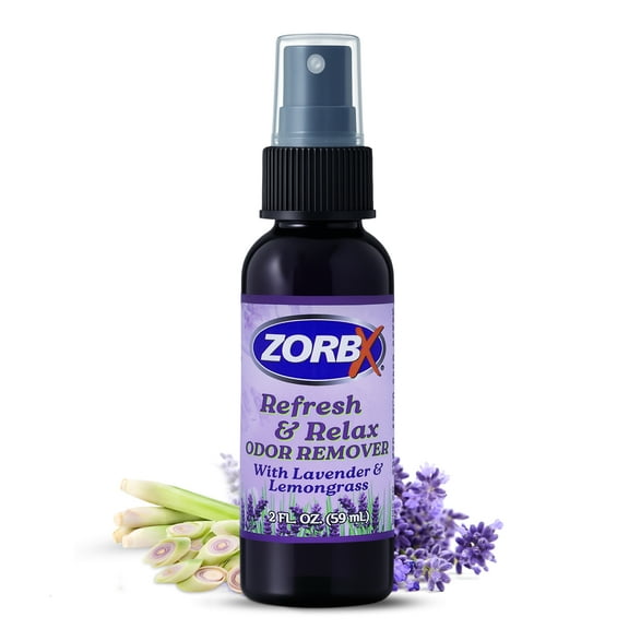 ZORBX Odor Remover Air Freshener with Lavender & Lemongrass 2 oz Fabric Freshener Spray for Home, Car & Clothes