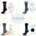 thumbnail image 3 of Sierra Socks Women's Thick Wool Hiking Socks, Warm and Durable Crew Socks for Outdoor Activities, Wool Hiking Socks For Women, 1 Pair Pack, 3 of 8