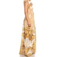 thumbnail image 4 of Sakkas Lizi Womens Maxi High-low Halter Handkerchief Long Dress Beach Party - LW200-White - One Size, 4 of 5