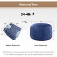 thumbnail image 6 of Bean Bag Chairs - Memory Foam Furniture BeanBag Chair - Kids/Teens Sofa with Soft Micro Fiber Cover - Round Fluffy Couch for Living Room Bedroom College Dorm, 6 of 13