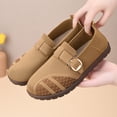thumbnail image 2 of YOUYEDIAN Loafers for Women Fashion Belt Design Breathable Comfy Versatile Soft Flats Casual Slip On Platform Walking Shoes, 2 of 5