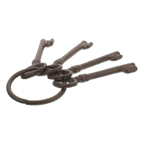 Masteelf  Vintage Cast Iron Key Pendant Crafts Treasure Rustic for Wedding