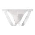 thumbnail image 2 of oelaio Men's See-Through Mesh Thong Tight Jockstrap Underwear Stretchy Hip Lifting Sports Supporters White M, 2 of 4