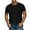 Black, variant on Mens Short Sleeve Shirts Quick Dry Workout Classic Fit T-Shirt Casual Daily Comfy Tee Tops