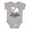 AC-Heather Grey, variant on The Lord is My Shepherd Baby Lamb Girls Baby Bodysuit