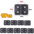 thumbnail image 3 of Lefu 10PCS Small Hinges Mini Plastic Black Door Bearing Butt Cabinet ABS Hinge, 3 of 5