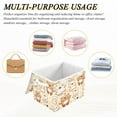 thumbnail image 7 of Ryvnso Cute Happy Bear Large Lidded Foldable Storage Baskets Cubes Boxes Lids Bin for Home, 7 of 7