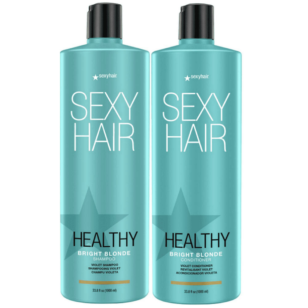 Sexy Hair Healthy Bright Blonde Shampoo And Conditioner Color Safe 33.8