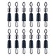 thumbnail image 1 of 12 conectores giratorios de pesca duraderos y reutilizables, aleación de cobre, pequeños 19 cm Cola Giratorios con rodamiento de bolas, 1 of 8
