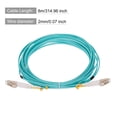 thumbnail image 2 of 8 Metros 26,2 pies Fibras Parche Cable Multimodo Dúplex LC-LC OM4 LSZH Fibras Óptico Puente Verde para Rojo Transceptor Instrumentación 1 Uds, 2 of 6