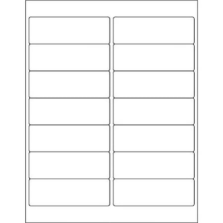 UPC: 0841436065351 | Box Partners Rectangle Laser Labels Master Case 4  x 1 1/3  White 14000/Case LL122MC