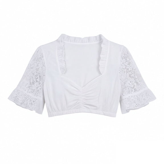 Hauaitttt Elegant White Tee Layering Top for Lightweight Solid Crewneck Shirt for Festival Style Women Long Sleeve Running Short Sleeve Sports Shirts Shirt for Juniors Large Women T Shirts Womens