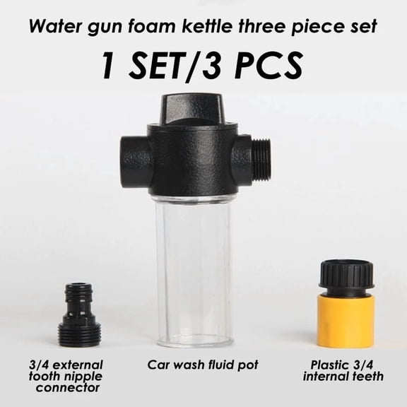 PURELY- 3-In-1 Car Wash Kit: Foam Cannon Blaster   100Ml Bottle | Gardening Soap Sprayer