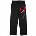 thumbnail image 4 of Jurassic Park Slash Logo Men's Black Sleep Pajama Pants-Small, 4 of 7