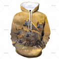 thumbnail image 3 of Sudadera con capucha con estampado 3D de hiena de dibujos animados, sudaderas casuales con gráficos de animales, sudaderas de manga larga para mujeres, ropa para niños y hombres, 3 of 5