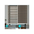 thumbnail image 3 of WYMO Zebra Blinds 68 x 48 INCH - Sheer Horizontal Blinds and Shades for Daytime and Nighttime - Light Filtering Roller Shades for Windows - Brown - Manual Control Stick, 3 of 7