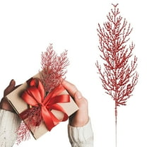 Artificial Flowers for christmas Blue Artificial Cedar Spray Picking Artificial Cedar Branches Dry Christmas Flower Picking Christmas Tree Wreaths Winter Seasonal Flower Arrangement