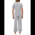 thumbnail image 2 of Conjunto Deportivo de Dos Piezas para Mujer, Informal, de Corta y Pantalón . Gris XL, 2 of 5