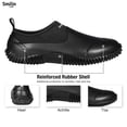 thumbnail image 3 of SMILIN Waterproof Rain Garden Boots, Anti-Slip Rubber Ankle Rain Boots for Men & Women, Black, Size 11.5 Women/9 Men, 3 of 6