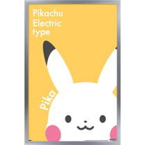 Pokémon - Pikachu Electric Type Wall Poster, 14.725" x 22.375" Framed