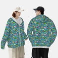thumbnail image 4 of Fotbe Cars Transportation Chaqueta con Protección Solar UPF 50+ para Hombre y Mujer, Camisa con Capucha y Bolsillos-Large, 4 of 7