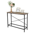 thumbnail image 5 of Ktaxon Modern Console Table, 41.3" Narrow Sofa Table TV Stand with Sturdy X Metal Frame in Entryway, Living Room, Hallway, Bedroom, Hotel, Natural, 5 of 7