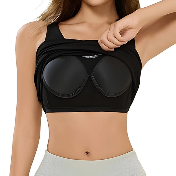 Women Ribbed Tank Tops Built in Bra Basic Tank Top Sleeveless Undershirt Tank
