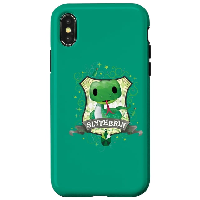 Funda para iPhone X/XS con escudo de Slytherin de Harry Potter