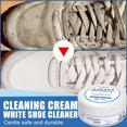 thumbnail image 2 of HLONK Multifunctional White Shoe Cleaner Yellow Removing And Whitening Cleaning Cream White Shoe Cleaning Cream with Sponge Quick Clean Shoes Stain Removal Cream, 2 of 8