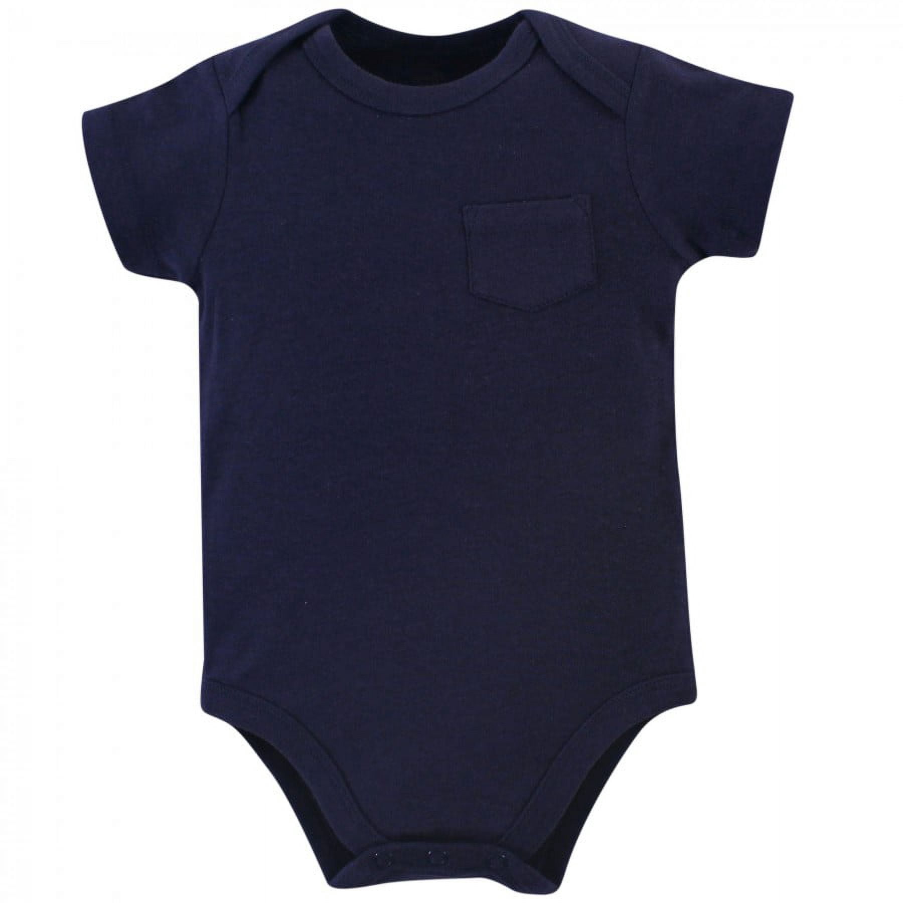 Touched by Nature Baby Boy Organic Cotton Bodysuits 5pk, Constellation, 3-6 Months
