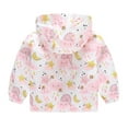 thumbnail image 5 of Toddler Jacket with Hooded Cartoon Lightweight Baby Girls Boys Spring Windbreaker Outerwear for Kids 3-4T, 5 of 9