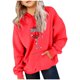 thumbnail image 2 of Cowsor Cute Hoodie for Teen Girls Trendy Bow Print Preppy Hooded Sweatshirts Kids Pullover Long Sleeve School Outfits, 2 of 6