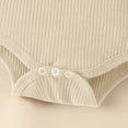 thumbnail image 6 of TOWED22 Baby Girl Outfit Newborn Short Sleeve Romper Onesie Heart Tutu Skirts Summer Outfits Clothes Beige,3-6 M, 6 of 7