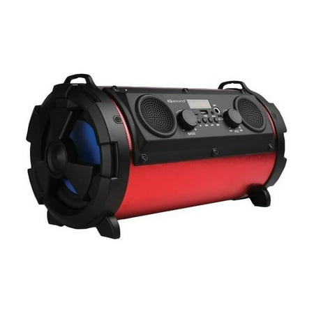 UPC: 0639131815254 | Supersonic IQ-1525BT-RD Wireless Bluetooth Speaker with USB/Micro SD & AUX Inputs (Red)