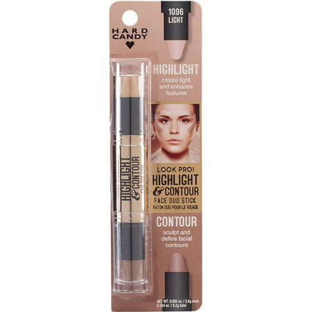 Hard Candy Look Pro! Highlight & Contour Duo, 1096 Light, .0184 (Best Contour And Highlight Products)