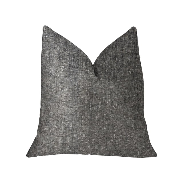 Almohada de lujo Plutus Cambridge gris y plateada - Doble cara 16 "x 16" Plutus PBKR1944-1616-DP