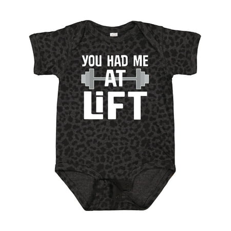 

Inktastic Weightlifting You Had Me at Lift Boys or Girls Baby Bodysuit