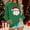 Green, variant on asdoklhq Christmas Tops for Women Christmas Women's Round Neck Hoodless Christmas Printed Casual Loose Sweatshirt Wine S