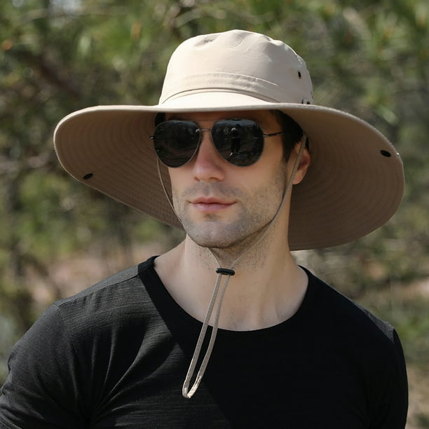 Outdoor Folding Hat Wide Brim Summer Waterproof Quick-Drying Practical  Men's Hat