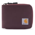 thumbnail image 1 of Billetera Carhartt para hombre de nylon Duck con cierre, color vino profundo, 1 of 7