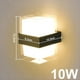 thumbnail image 2 of Lámpara de Pared LED de 10 W para Interiores y Exteriores, Porche, Dormitorio, Sofá, Fondo, CA 110 V-240 V, Cuadrada, Luz Fría de 6500 K., 2 of 5