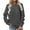 Dark Gray, variant on Brnmxoke Women's Solid Color Crewneck Sweatshirts Oversized Cotton Hoodless Pullover Sweatshirt for Ladies Loose Fit Comfy Tops