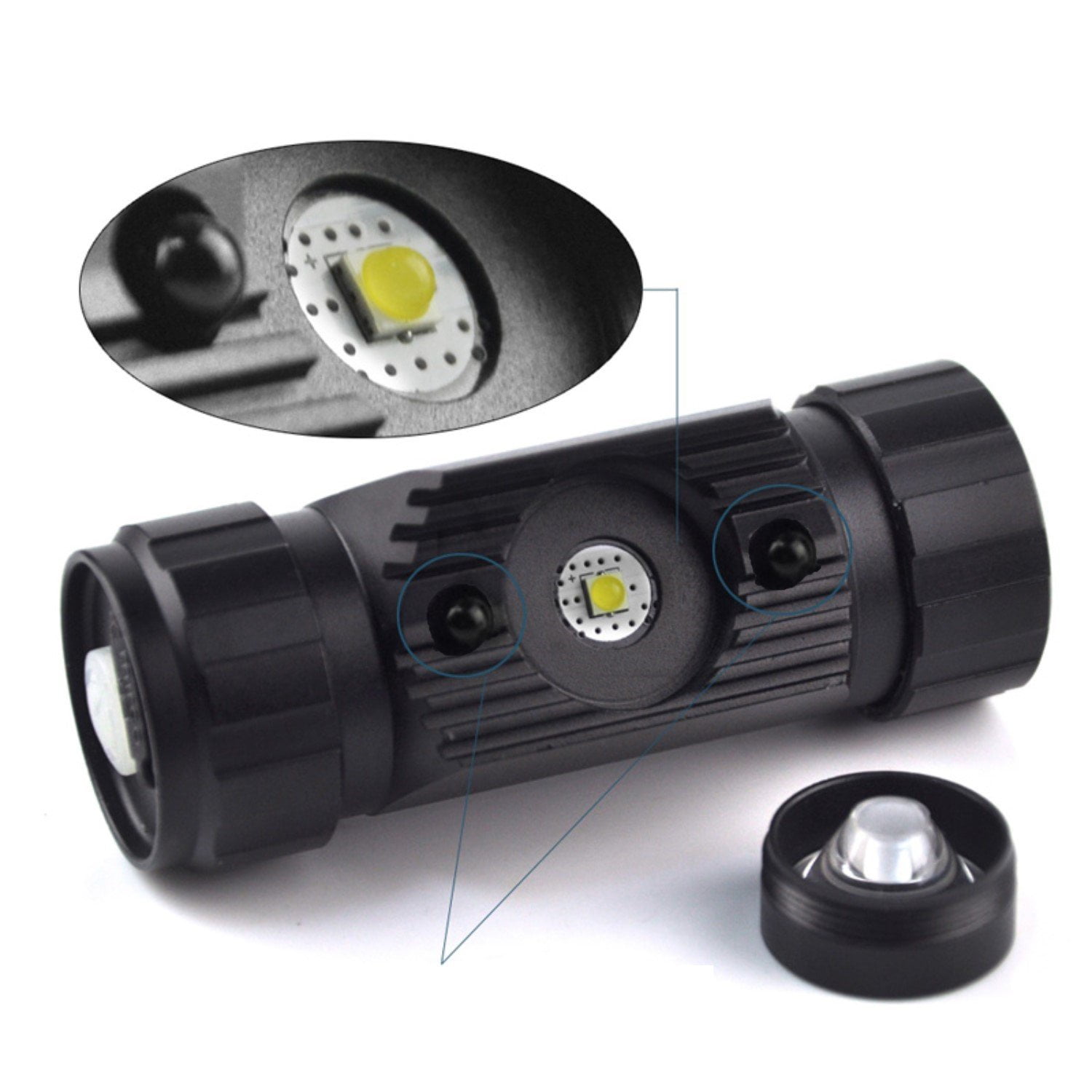 AlltroLite  325 Lumen CREE XM-L2 T6 LED Headlamp w/ 2200 mAh Battery - Lightweight, Durable, Waterproof and Dustproof Headlight - Amazing 220-yards Beam