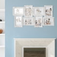 thumbnail image 6 of Crystal Art Gallery White Distressed Vintage Style Wall Hanging Decorative Photo Collage Picture Frame - 13.5" x 26", 6 of 6